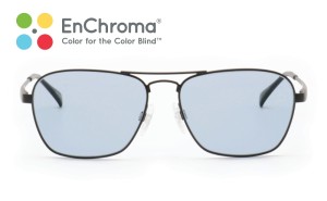 EnChroma&apos;s color-enhancing lens helps people with color vision deficiency see colors in a variety of new situations including with digital display screens, status indicator lights on devices and equipment, and in color-based activities and tasks under typical indoor lighting conditions. (PRNewsFoto/EnChroma)